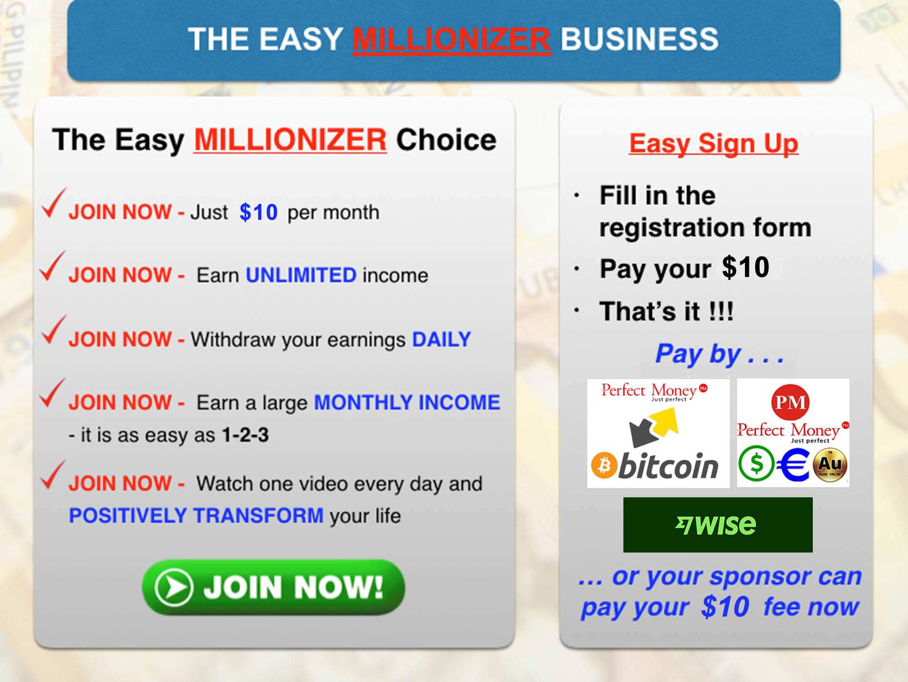 The Easy  Millionizer Choice